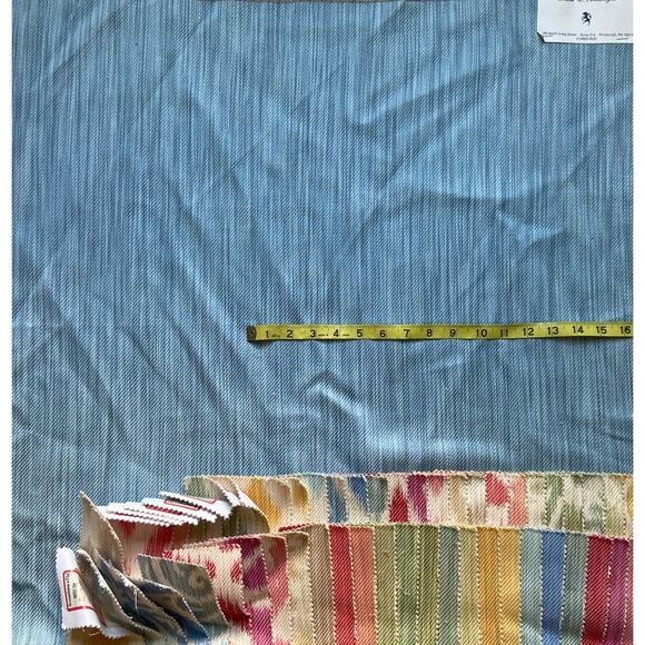 Brunschwig & Fils "Chancellor Strie" fabric vintage swatch 26 х 27 - Picture 2 of 5